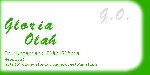 gloria olah business card